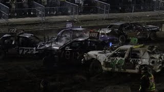 Simcoe STRAIGHT STOCK V8 Demolition Derby 2024 [upl. by Kama]