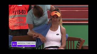 Lesia Tsurenko medical timeout [upl. by Sevein24]