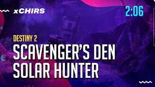 Destiny 2  SCAVENGERS DEN MASTER PLATINUM  206 [upl. by Naelopan]