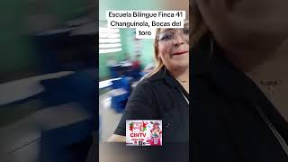 Escuela Bilingue Finca 41 Changuinola Cantando NIBI LOLA con la Maestra Esmeralda SmithemyCINTV [upl. by Ennayhs]