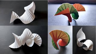 Paper Folding  Paper Sculptures  Hyperbolic Origami  3d Paper Spiral Origami [upl. by Billie]