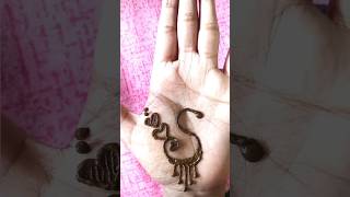 S letter mehndi design Tattoo design mehndi simple easy trending viralshorts [upl. by Ysset]