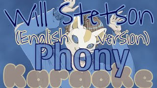 「KARAOKE」  Phony English cover  Will Stetson  Guide music [upl. by Nnaasil376]