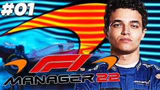 F1 MANAGER 22  CARRIERE MCLAREN  LES DÉBUTS EN PATRON DÉCURIE  01 [upl. by Ardy409]