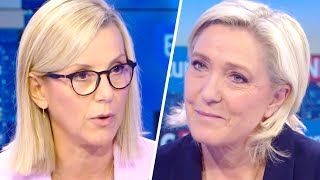 Marine Le Pen  quotSi les Français nous font confiance nous arriverons sur un champs de ruinesquot [upl. by Celka843]