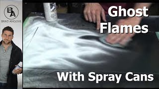 How to paint ghost flames with spray cans [upl. by Chrisman]