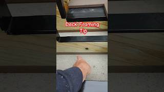 Deck Framing Tip [upl. by Icyac]