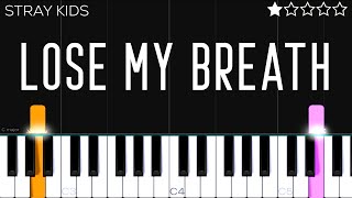 Stray Kids quotLose My Breath Feat Charlie Puthquot  EASY Piano Tutorial [upl. by Jarred]