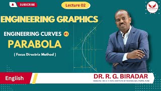 What is Engineering Graphics  Engineering Curves  Parabola  Lecture 1 labtech graphics [upl. by Lrae]