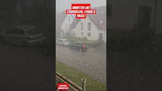 Extremes Unwetter mit Starkregen Sturm amp Hagel am 0706 in Bayern hailstorm storm viralvideo [upl. by Whit]