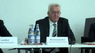 Ministerpräsident Winfried Kretschmann besucht Heidenheim [upl. by Alba]