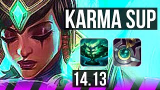 KARMA amp Ezreal vs NAUTILUS amp Karthus SUP  8k comeback Rank 6 Karma  BR Challenger  1413 [upl. by Zanas]