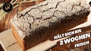 Kommissbrot  Roggenvollkorn Brot mit langer Haltbarkeit  das Not Brot des Soldaten [upl. by Marden342]