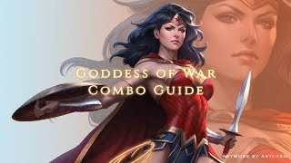 Injustice 2  Goddess of War  Wonder Woman Combo Guide [upl. by Oesile]