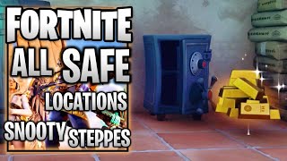 Fortnite  All 5 Safe Locations Snooty Steppes [upl. by Swetlana202]