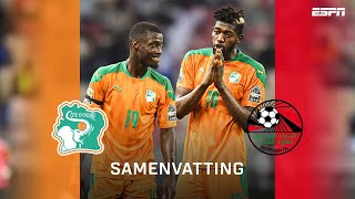 😱 BLOEDSTOLLENDE SLOTFASE bij HALLER amp SANGARÉ 🆚 SALAH 🍿  Samenvatting Ivoorkust  Egypte [upl. by Marcello]