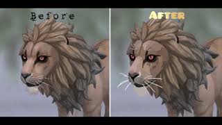 Redrawing WildCraft Rare Lion skin [upl. by Ellehsem]