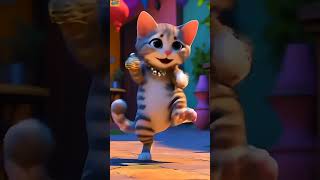 Cute Cat Dancing Paws Tapping cat cute [upl. by Demmy]