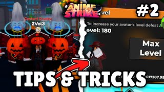 TIPS amp TRICKS Avatars Levels Weapons Accessorys And MORE In Anime Strike Simulator 2 [upl. by Nanfa]