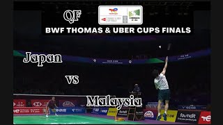 Highlights Thomas Cups 2024 QF  Malaysia 🇲🇾 vs Japan 🇯🇵 [upl. by Elocon]