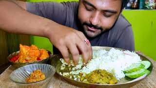 Chicken curry•Macher Muri dia lau saag ghonto•chutney food delicious foodlover foodie videos [upl. by Emlin]