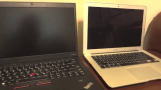 X1 Carbon Win8 vs MBA Boot War [upl. by Airtemed317]