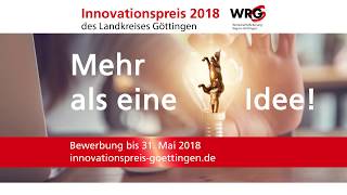 Innovationspreis 2018 des Landkreises Göttingen  Trailer [upl. by Nylear]