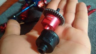 TRAXXAS X01  Alloy Diff upgrade stock vs upgrade [upl. by Assenov883]