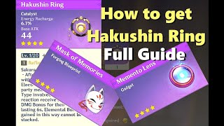 Guide How to get Hakushin Ring amp Memento lens  Genshin Impact 20 [upl. by Avilla]