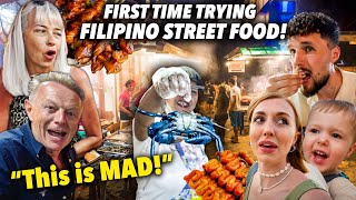 British Parents React to FILIPINO STREET Food at INSANE Night Market [upl. by Aciret]