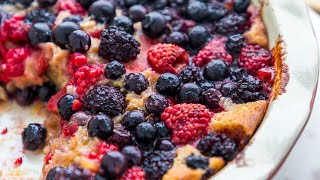 BEST BERRY COBBLER RECIPE  STRAWBERRY  RASPBERRY  BLUEBERRY  BLACKBERRY [upl. by Olnek843]