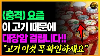 충격 이런 고기 먹지 마세요 요즘 이 고기 때문에 대장암 걸립니다 [upl. by Nawor]