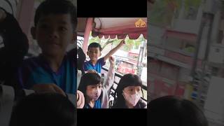 Main game seru diatas bus Bandros sob shorts anak [upl. by Ainahtan]