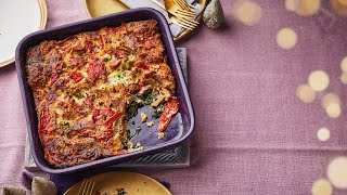 Nigellas Christmas Breakfast Strata  Ocado [upl. by Mcknight260]