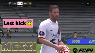 MESSIS Final Kick 😇✅ PSG VS VAL PENALTY SHOOTOUT FC MOBILE [upl. by Dnomsaj]