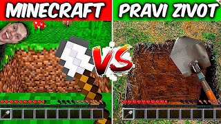 Minecraft vs STVARNI ŽIVOT 😱 [upl. by Currey]