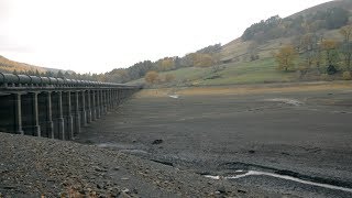 A Drowned Village Appears Ladybower Reservoir Empty [upl. by Elenaj]