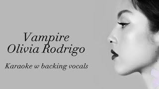 Olivia Rodrigo  vampire karaoke wbacking vocals [upl. by Symon939]