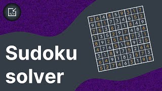 Lets make a sudoku solver in 5 minutes Backtracking  Inside code [upl. by Nylitak]