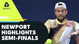 John Isner vs Maxime Cressy Alexander Bublik vs Jason Kubler  Newport 2022 SemiFinal Highlights [upl. by Snashall]