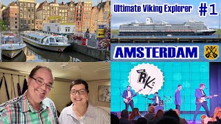 Amsterdam Embarkation Sideways Cabin Tour Candlelight Canal Cruise  HAL Ultimate Viking Explorer [upl. by Siravat]