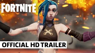 Fortnite X League of Legends  Jinx Trailer [upl. by Avi]