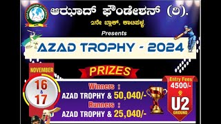 AZAD TROPHY 2024  AZAD FOUNDATION KATIPALLA  MANGLORE POOL DAY 1 [upl. by Ahseenak40]