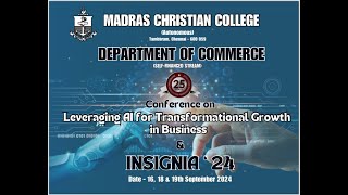 Inauguration of Insignia 24 amp Conference  Department of Commerce SFS  MCC [upl. by Eedna]