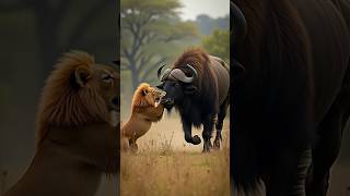 Buffalo क्यों Lion से नहीं डरता 🤔🤯 By info fact News [upl. by Euqininod]