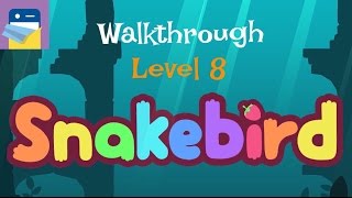 Snakebird Level 8 Walkthrough amp iOS iPhone 6S Gameplay by Noumenon Games [upl. by Lukash]