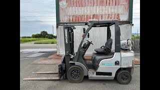 20240928 動作確認済に ユニキャリア UNICARRIERS EBTP1F2 P1F2A25D 全回転フォークリフト 25T 25トン 回転リフト AT車 最大揚高3m 2015年式 [upl. by Aerda]