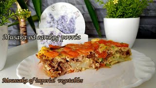 Musaka od carskog povrća Beef and mixed vegetables moussaka [upl. by Parthen727]