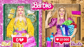 Poor Popular Barbie vs Rich Unpopular Barbie [upl. by Enotna]