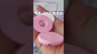 Cute DIY pink cookie key chain 🩷 🗝️ [upl. by Ayotnom]